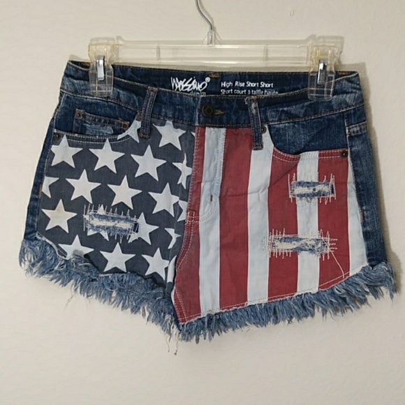 Mossimo Supply Co. Pants - Mossimo High Rise Distressed Denim Short